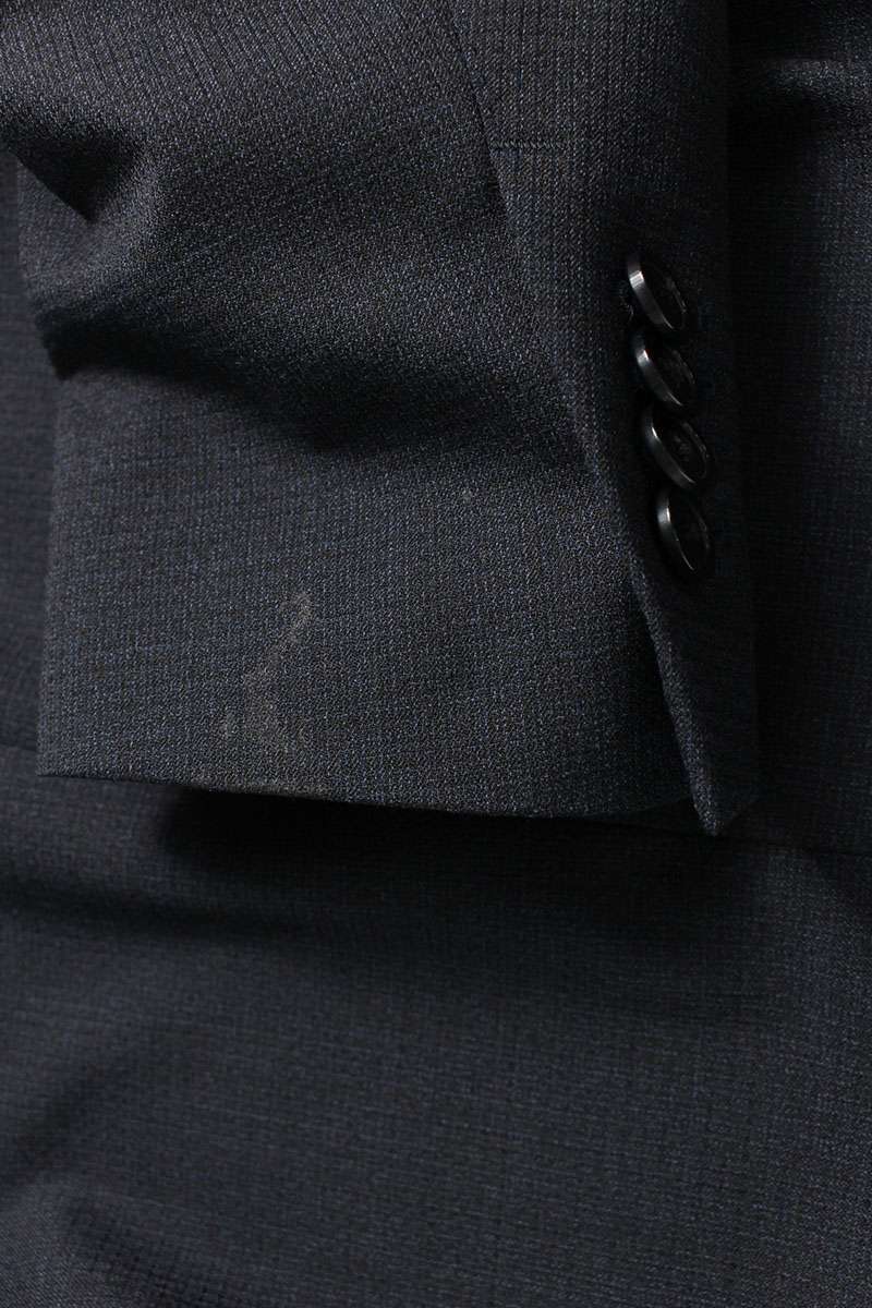 lardini Poly Wool Blend Suit Navy Size 46R