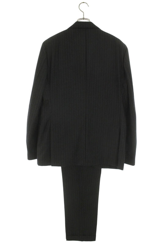 LARDINI Gray Wool Stripe Suit Size 50R