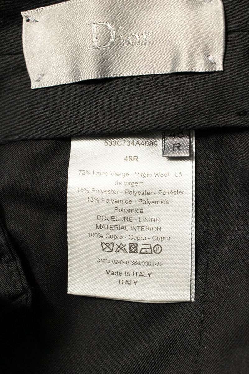 DIOR Gray Wool Tailored Suit Set Size 48