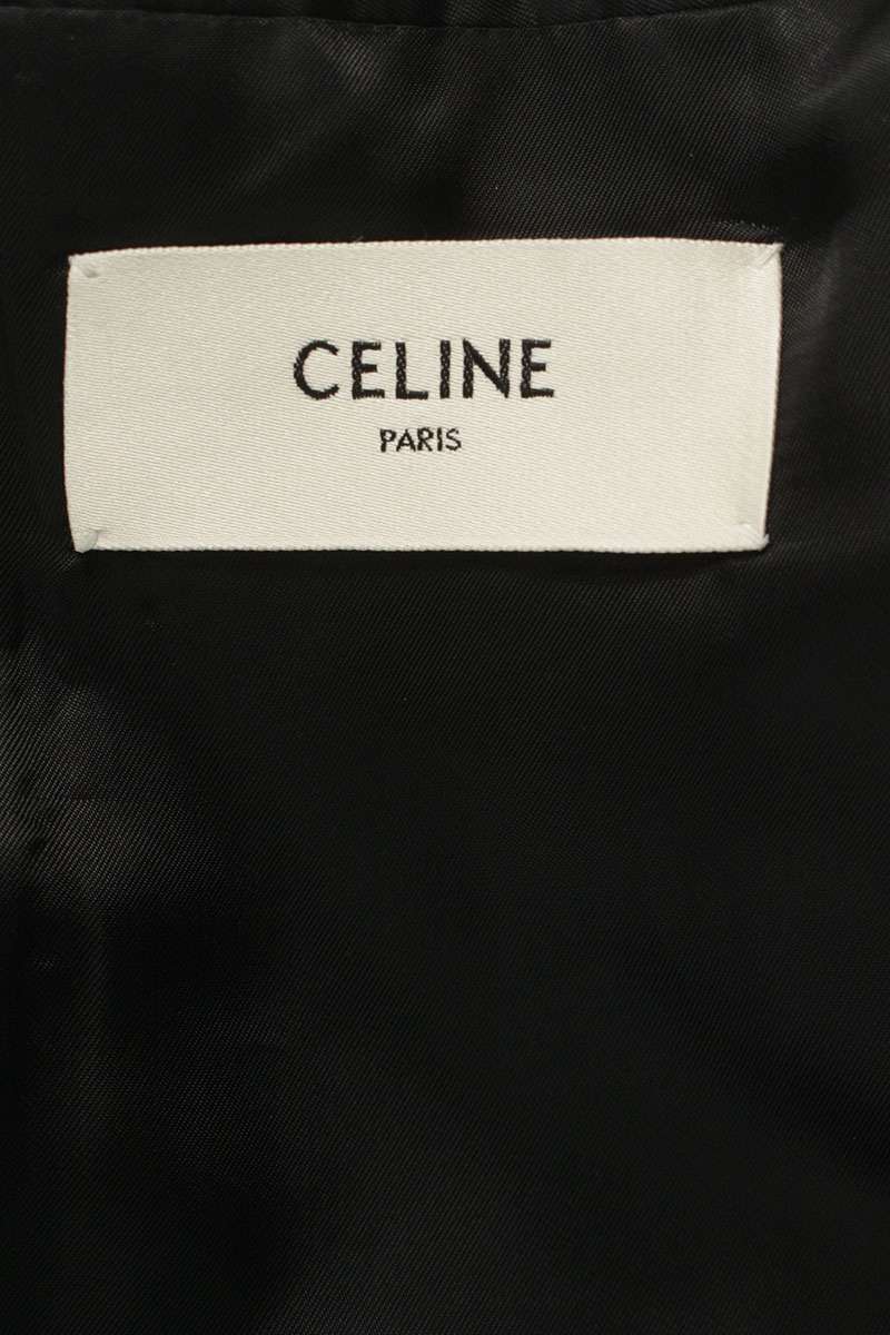 CELINE Tennis Stripe Wool Suit Set Navy Size 44