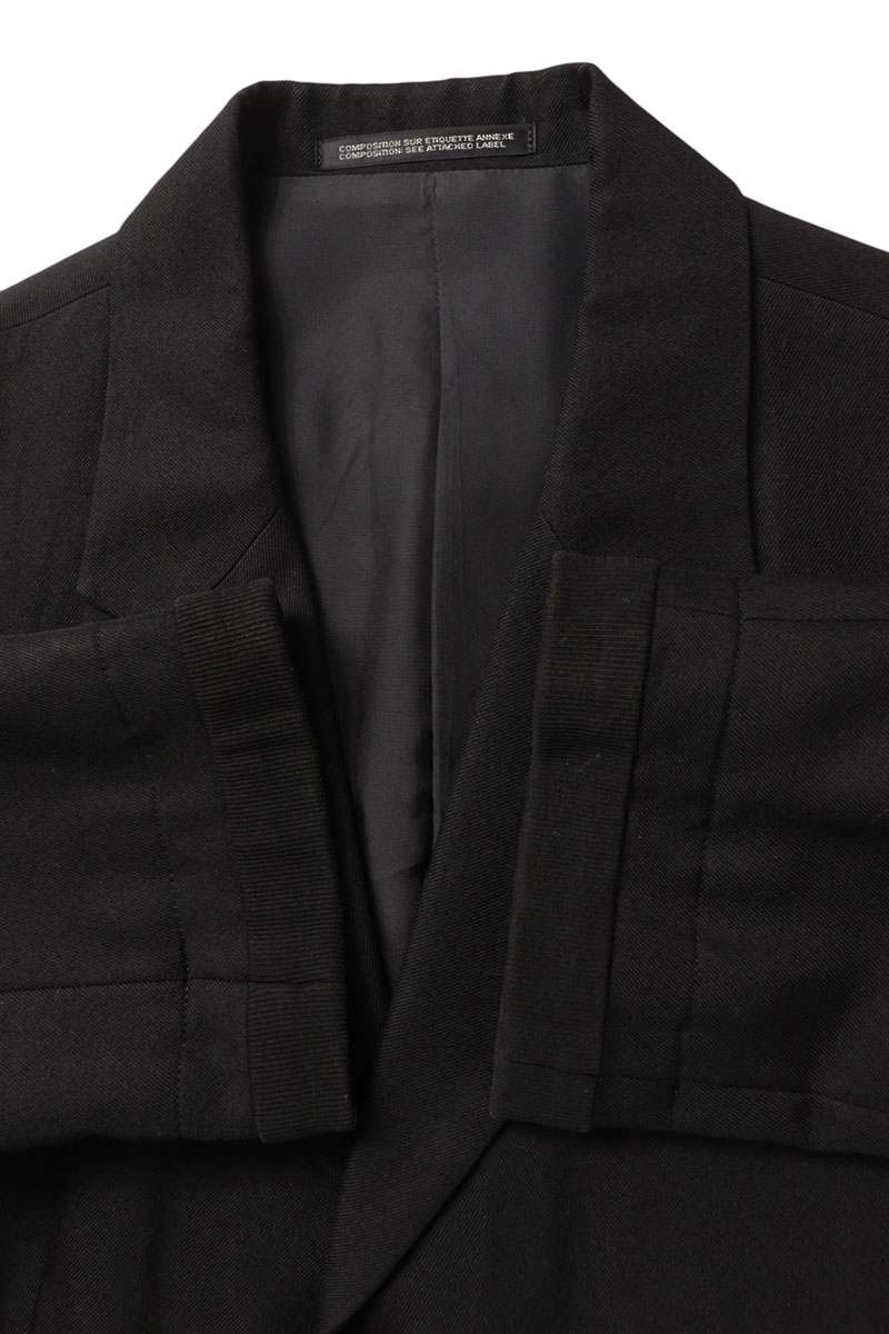 Yohji Yamamoto Rayon Wool Blend Set Up Black Size 34