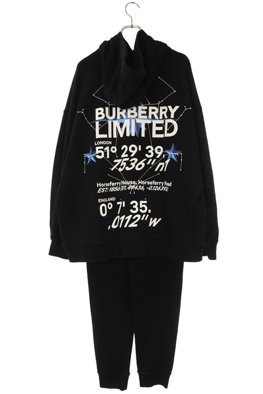 Burberry Limited Print Cotton Sweat Set Black Size M