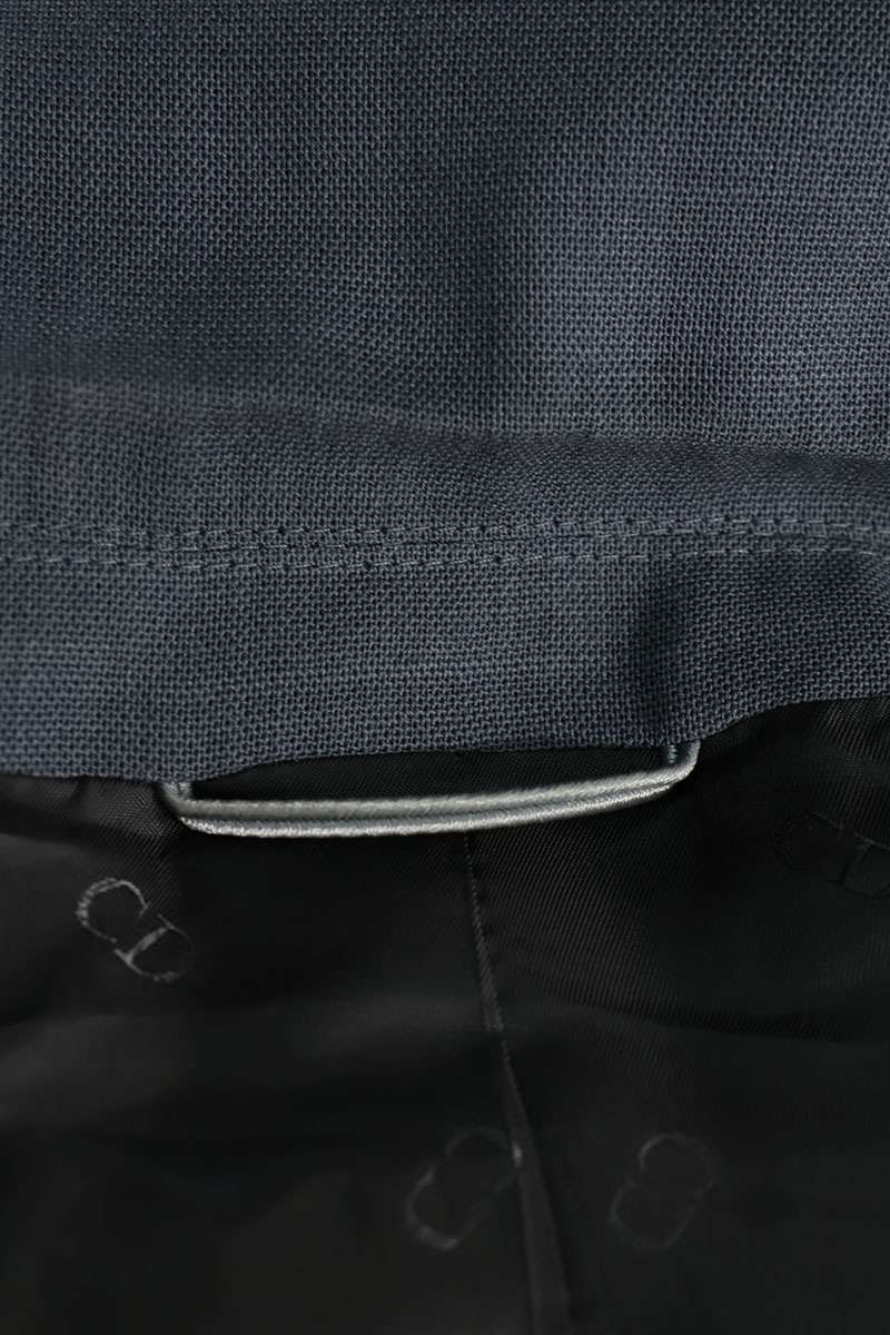 DIOR Wool Single-Breasted Suit Gray Size 46