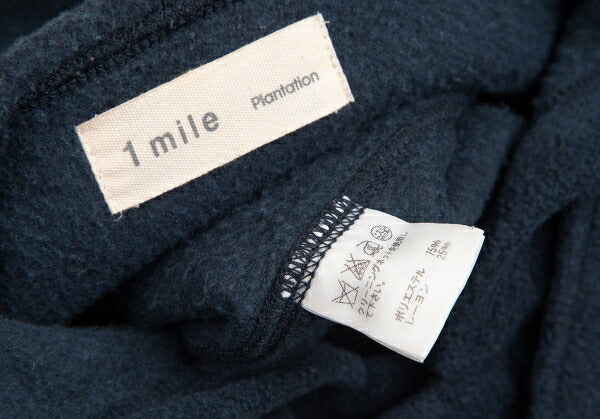 Plantation Poly Rayon Fleece Long Duffle Coat Blue Size M