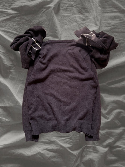 COMME des GARÇONS 80s Wool Attached Sweater Multi