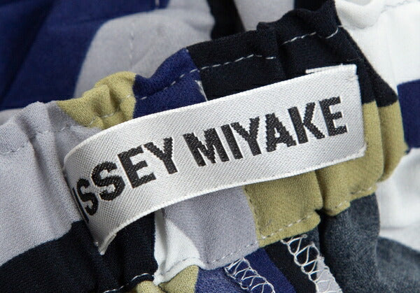 ISSEY MIYAKE Yagasuri Print Embossed Wide Pants Multi Size M