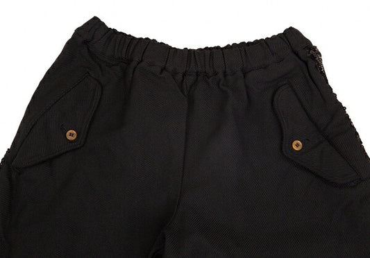 COMME des GARCONS Poly Sequin Line Pants Black Size M