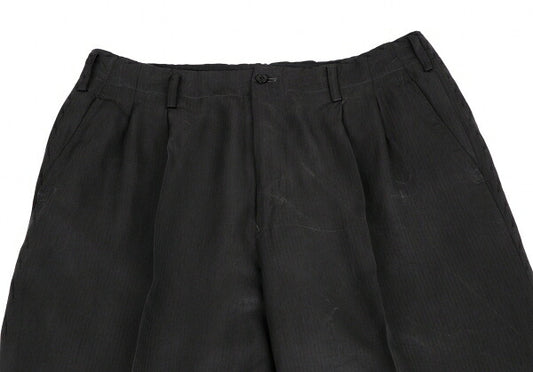 Yohji Yamamoto POUR HOMME Silk Crinkle Pants Gray Size L