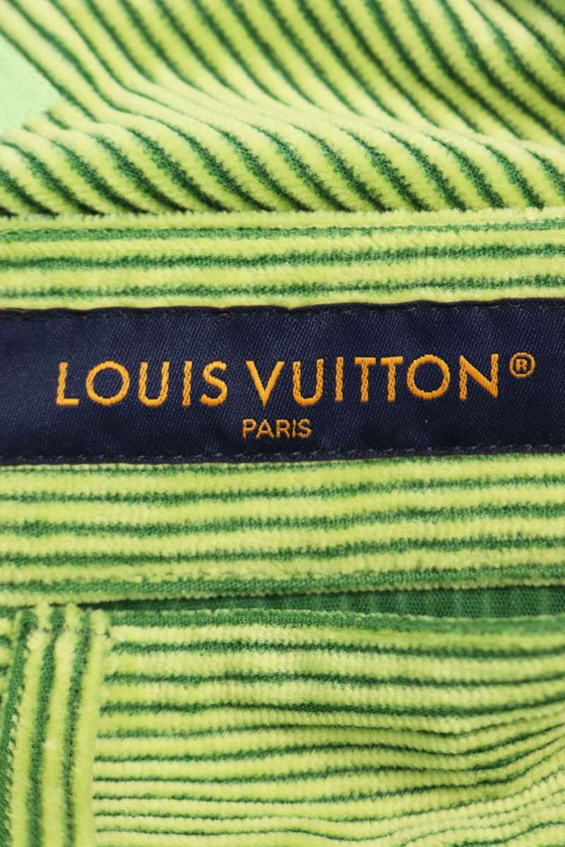 LOUISVUITTON Park Seo-Bo Flare Corduroy Pants Green Size 36