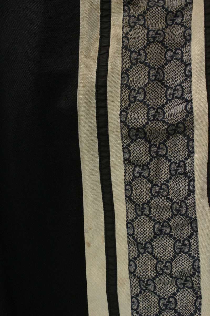 GUCCI Oversized Technical Jersey Track Pants Black Size 28