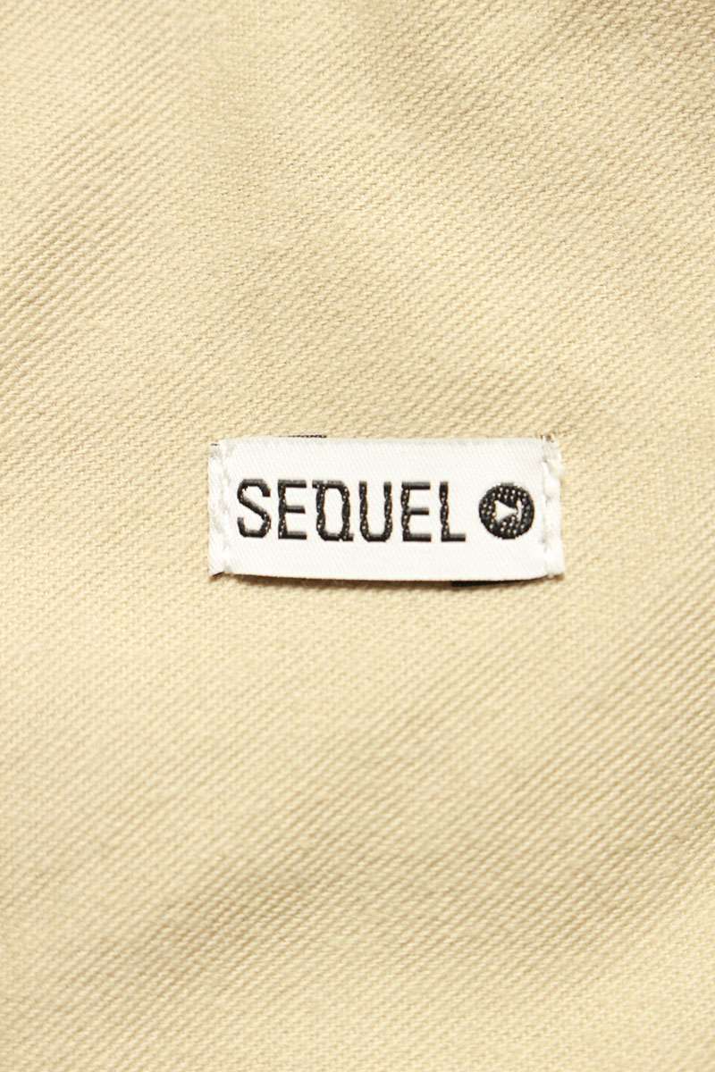SEQUEL TYPE-XF Logo Print Pants Beige Size 34