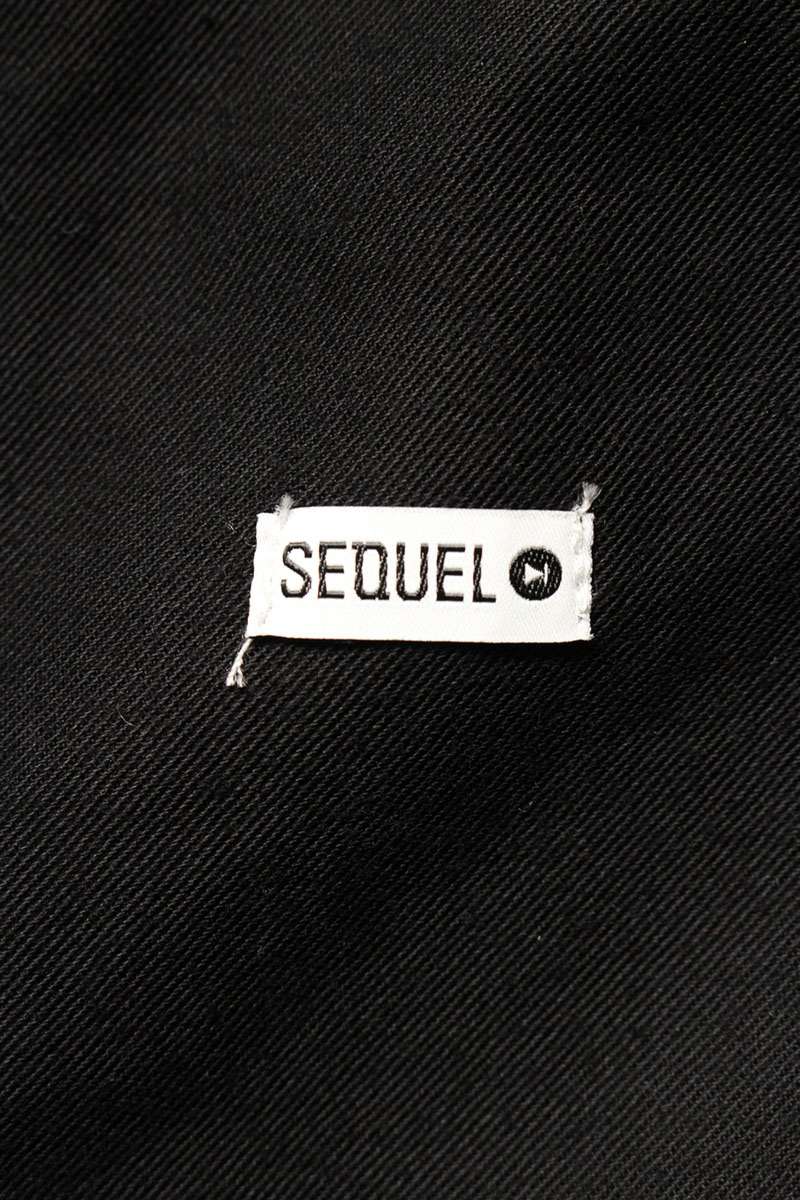 SEQUEL TYPE-CP Logo Print Pants Black Size 34