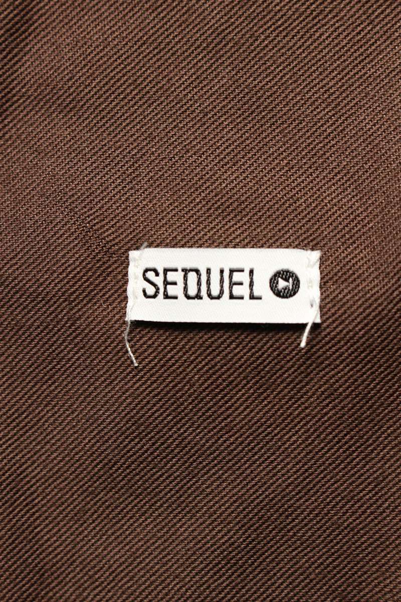 SEQUEL TYPE-CP Logo Print Pants Brown Size 34
