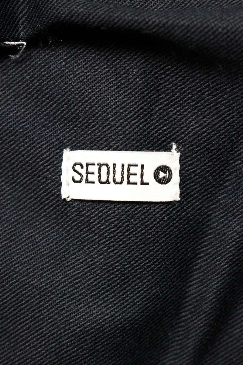 SEQUEL TYPE-C Logo Print Pants Navy Size 34