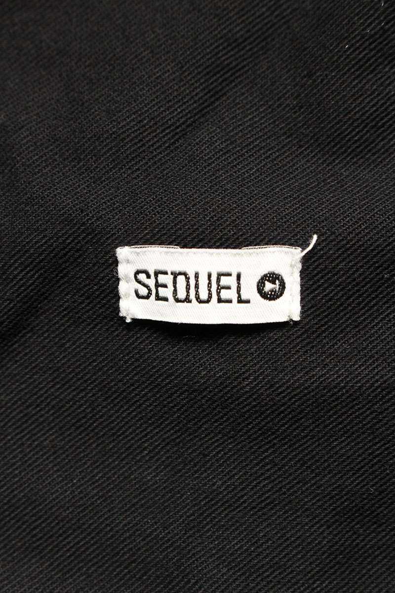 SEQUEL TYPE-XF Logo Print Long Pants Black Size 34