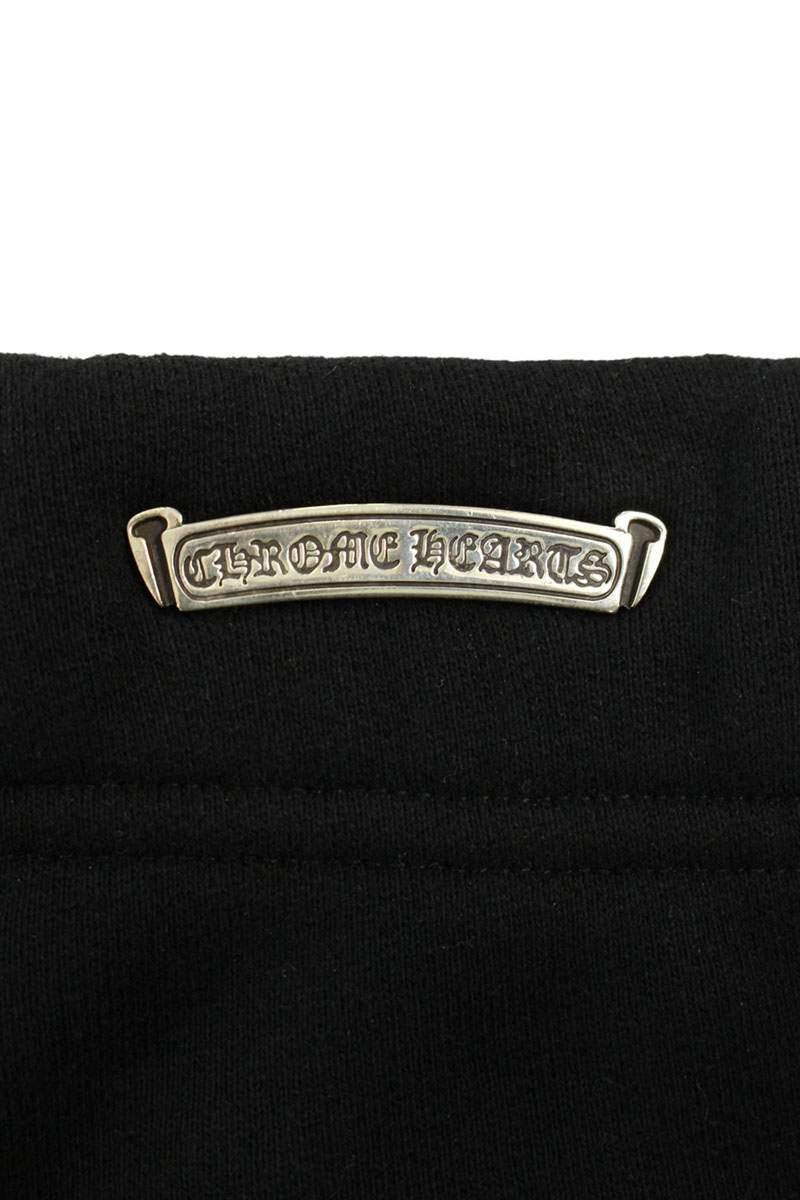 Chrome Hearts CH Logo Embroidery Cotton Pants Black Size 34