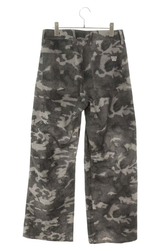 MISBHV 25AW Logo Camo Flare Wide Pants Gray Cotton Size 30
