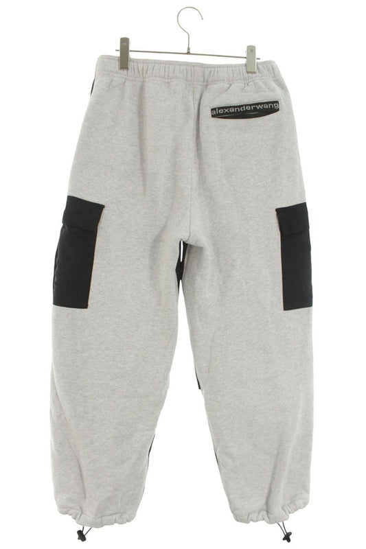 ALEXANDER WANG Paneled Sweatpants Black/Gray Nylon Size 30