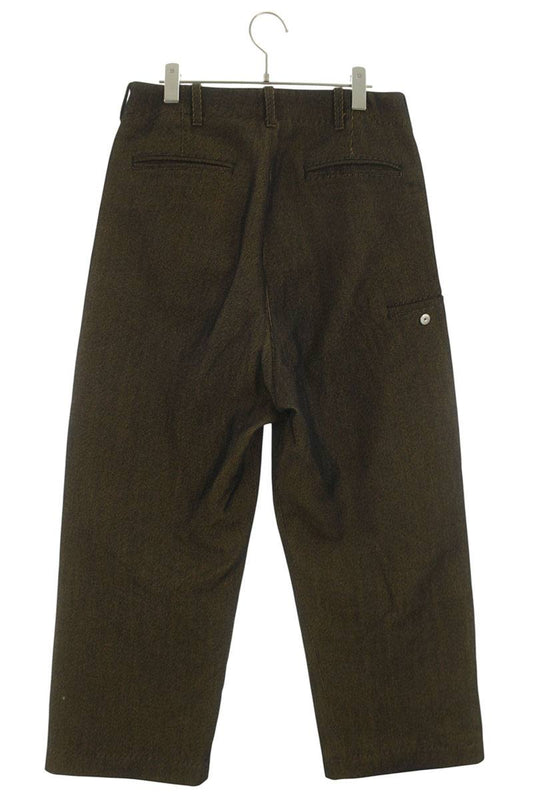 Omar Afridi Yellow Wool Blend TROTTI BAGGY TROUSERS Size 32