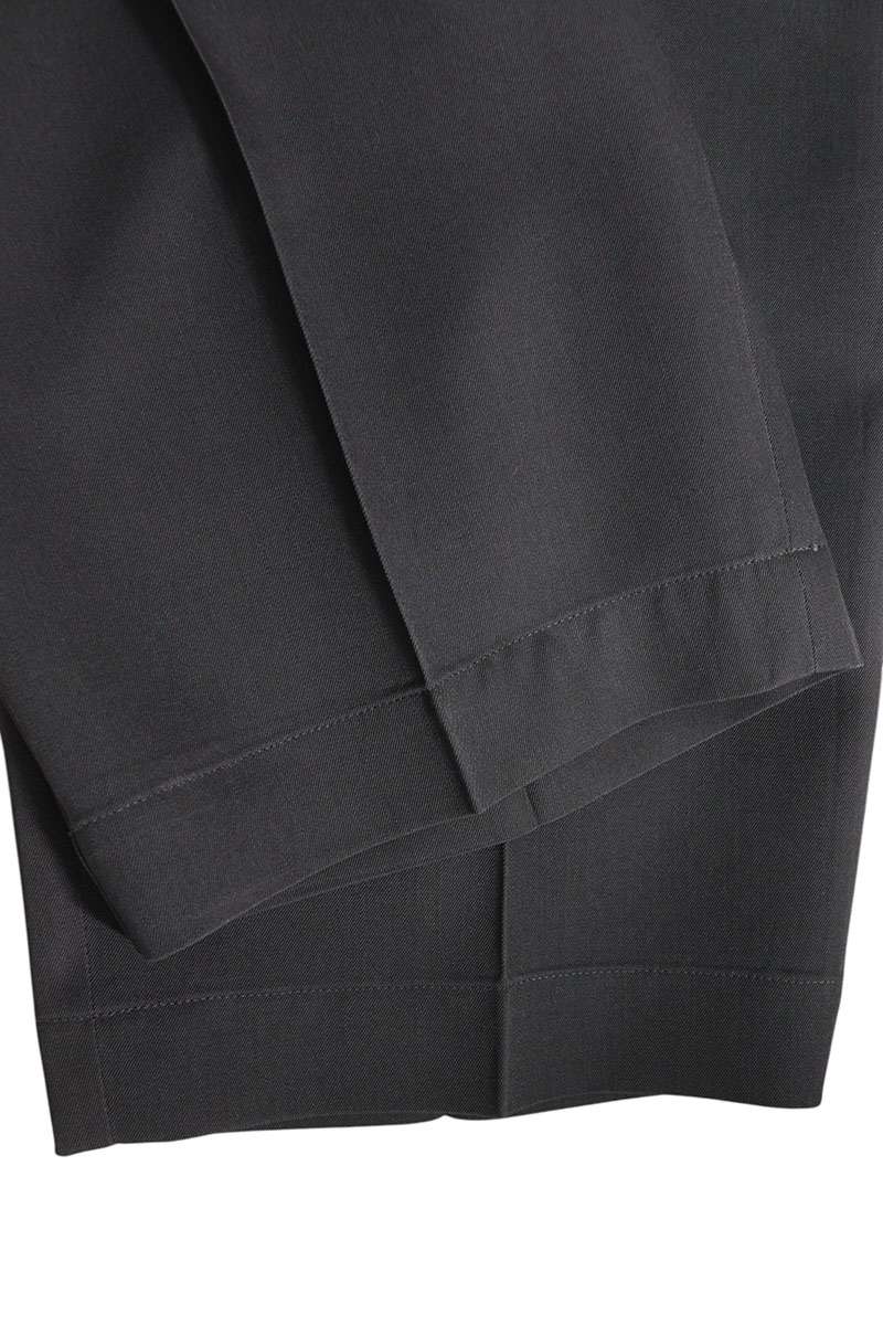 Graphpaper Wool Gabardine Tapered Pants Gray Size 34