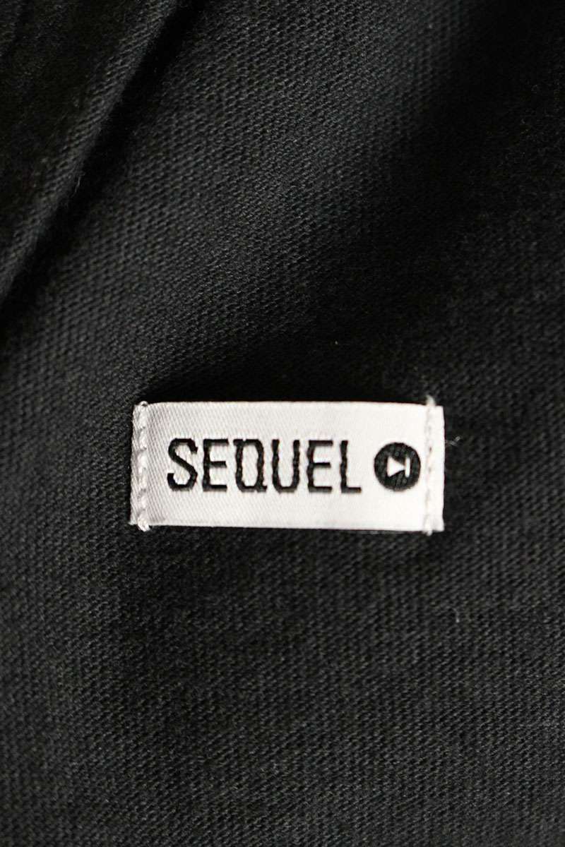 SEQUEL 25SS Logo Print Sweatpants Black Size 36