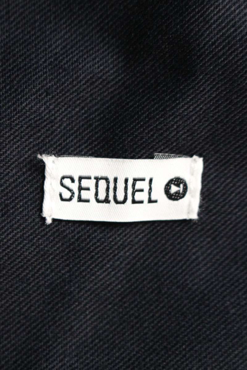 SEQUEL 25SS Logo Print Chino Pants Navy Size 32
