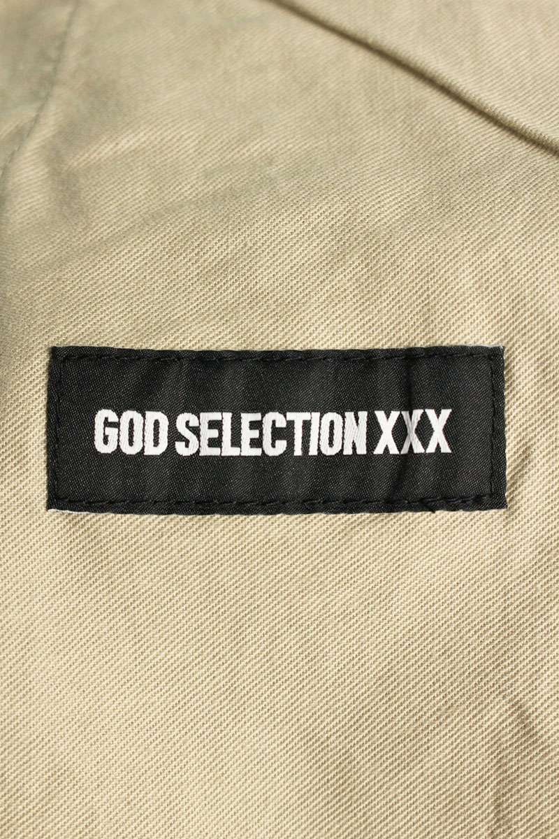 GOD SELECTION XXX Cotton Easy Long Pants Beige Size 34