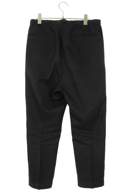 NEAT 2-Pleat Belted Tapered Slacks Black Size 30