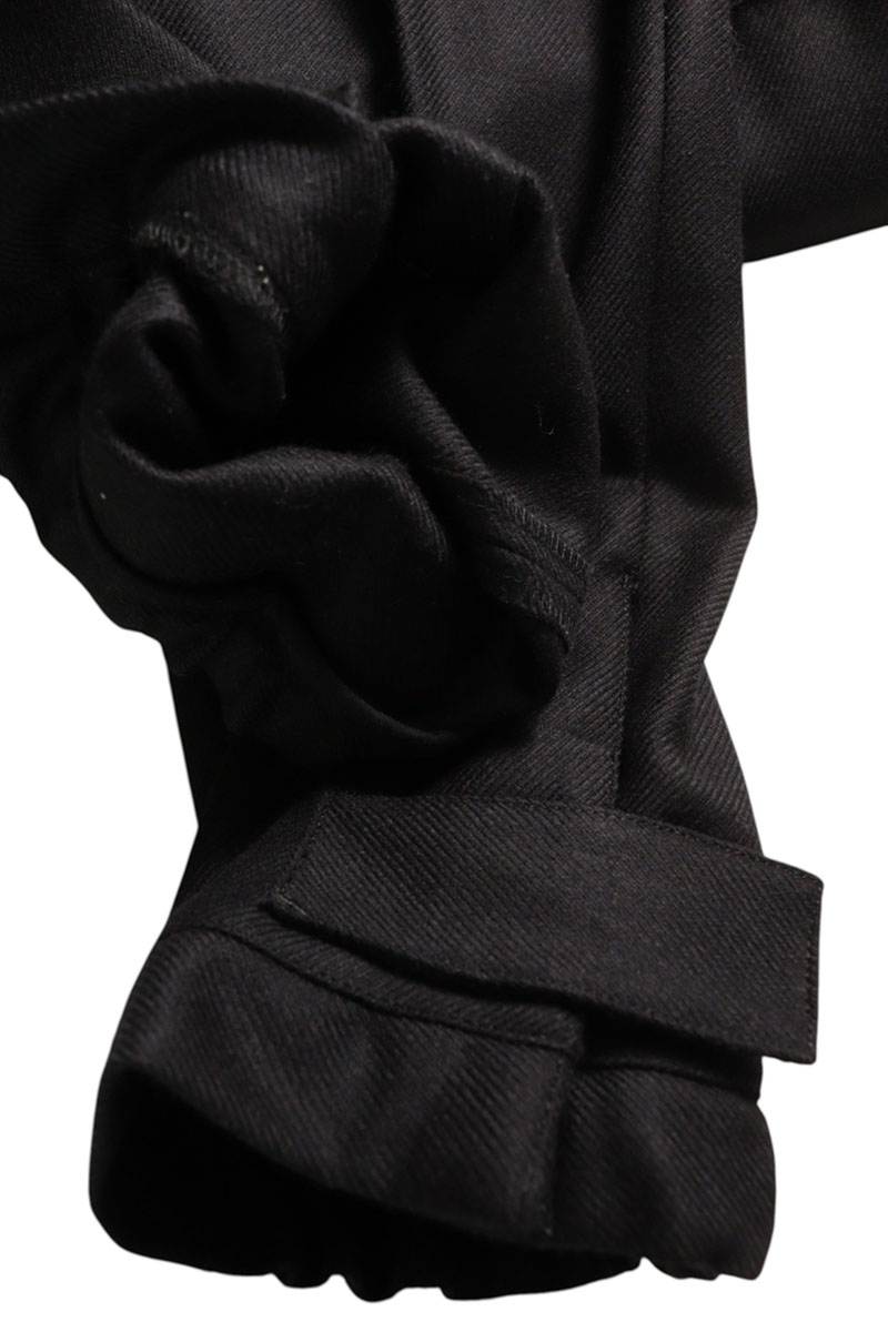Prada Black Wool Adjustable Cuff Trousers Size 32