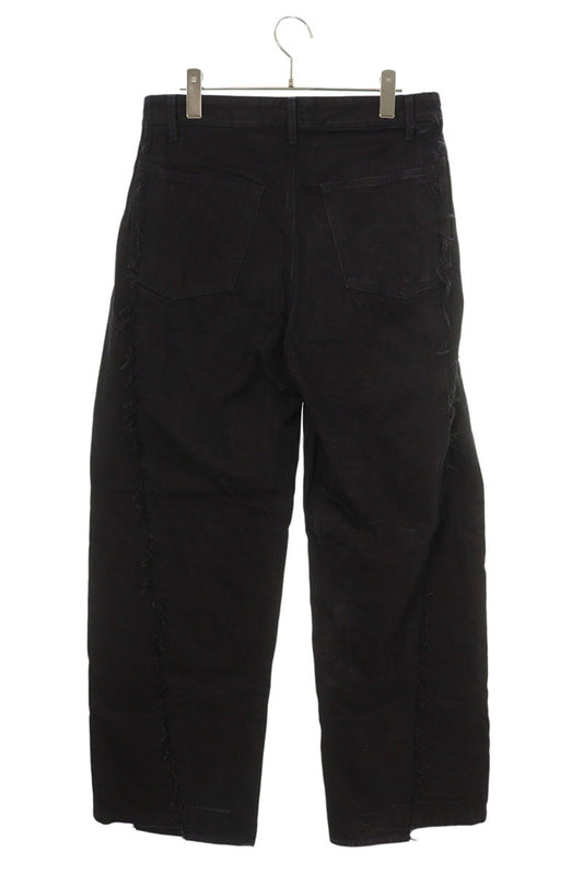 Vuja De AMALIA WIDE-LEG RAW DENIM Black Size 32