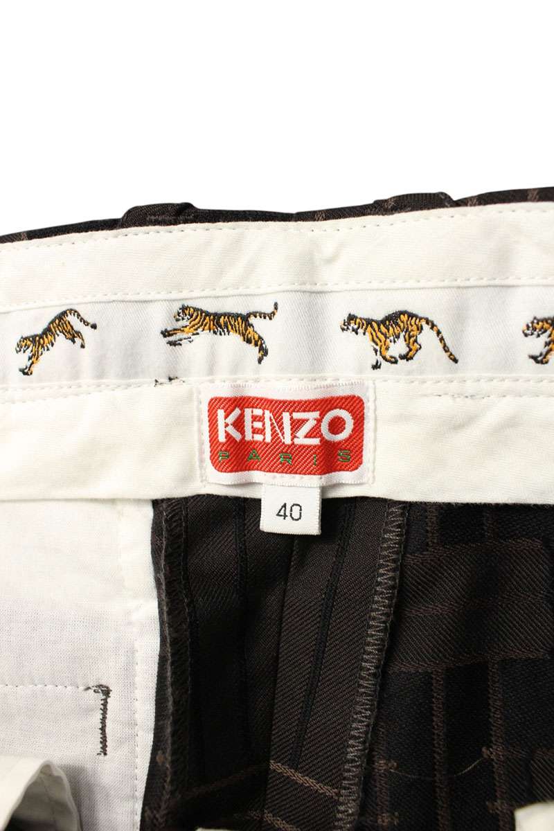KENZO Wool Slacks Brown Size 30