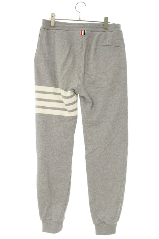 THOM BROWNE Cotton Sweatpants Grey White Size 30