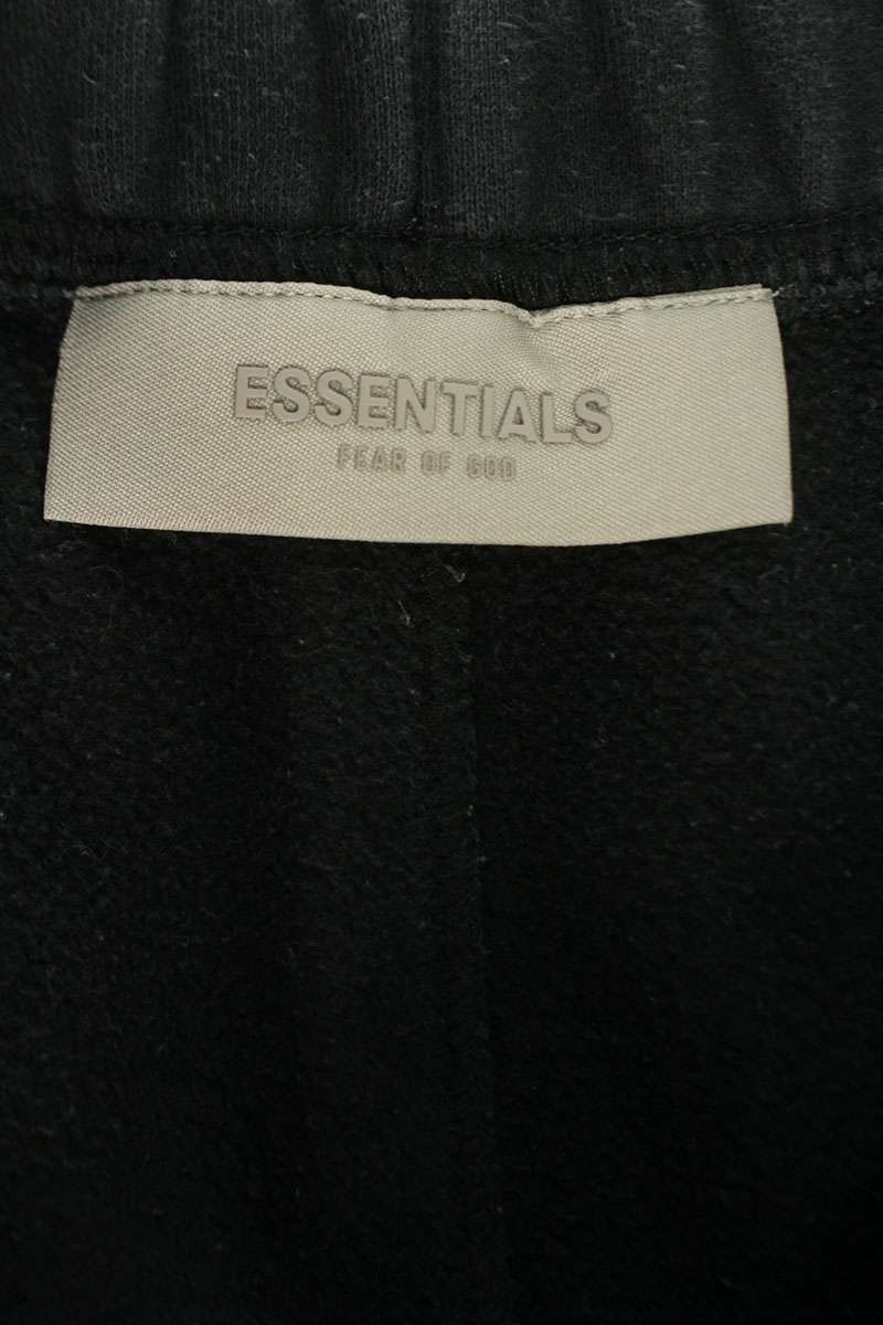 FOG Essentials Logo Patch Sweatpants Black Size 34