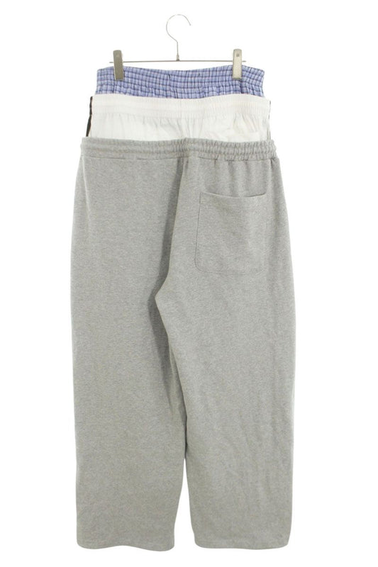 PROJECT G/R LAYERED SWEAT PANTS Gray Size 1