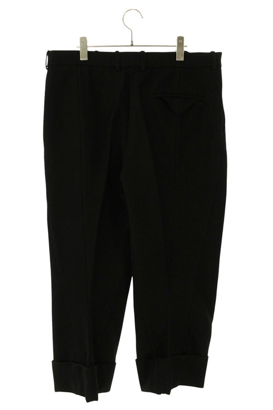 Bottega Veneta Black Cotton Roll-Up Trousers Size 38