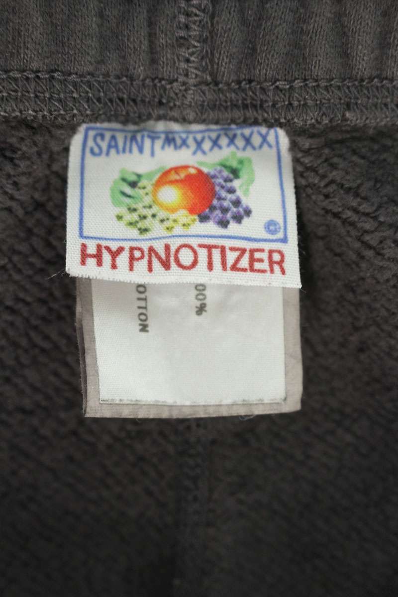 SAINT MICHAEL 23AW Logo Print Pants Black Size 30