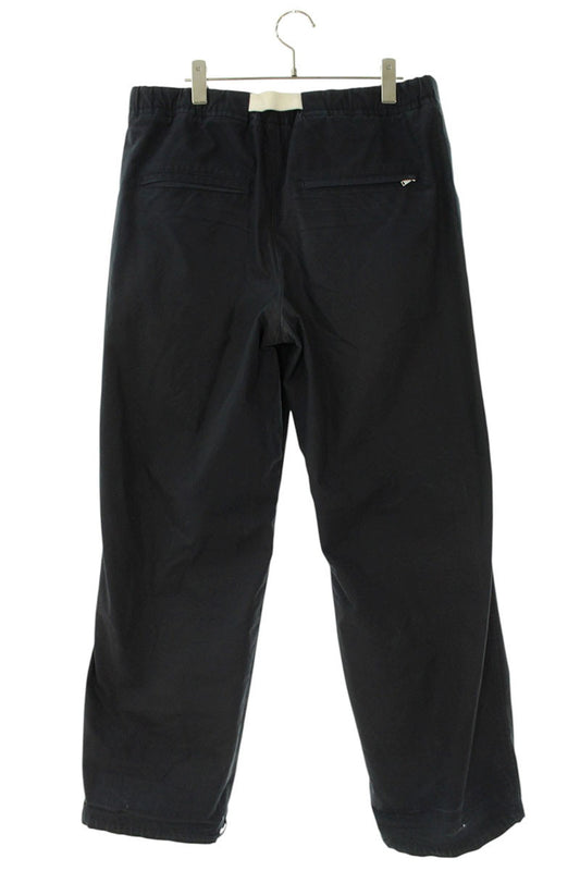 Jil Sander Embroidered Cotton Long Pants Black Size 33
