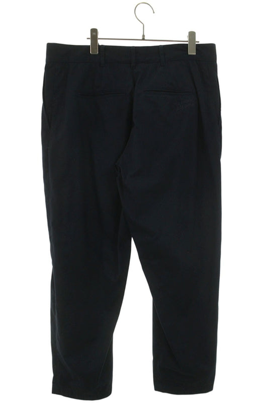 MAISON KITSUNE Cotton Trousers Navy Size 34
