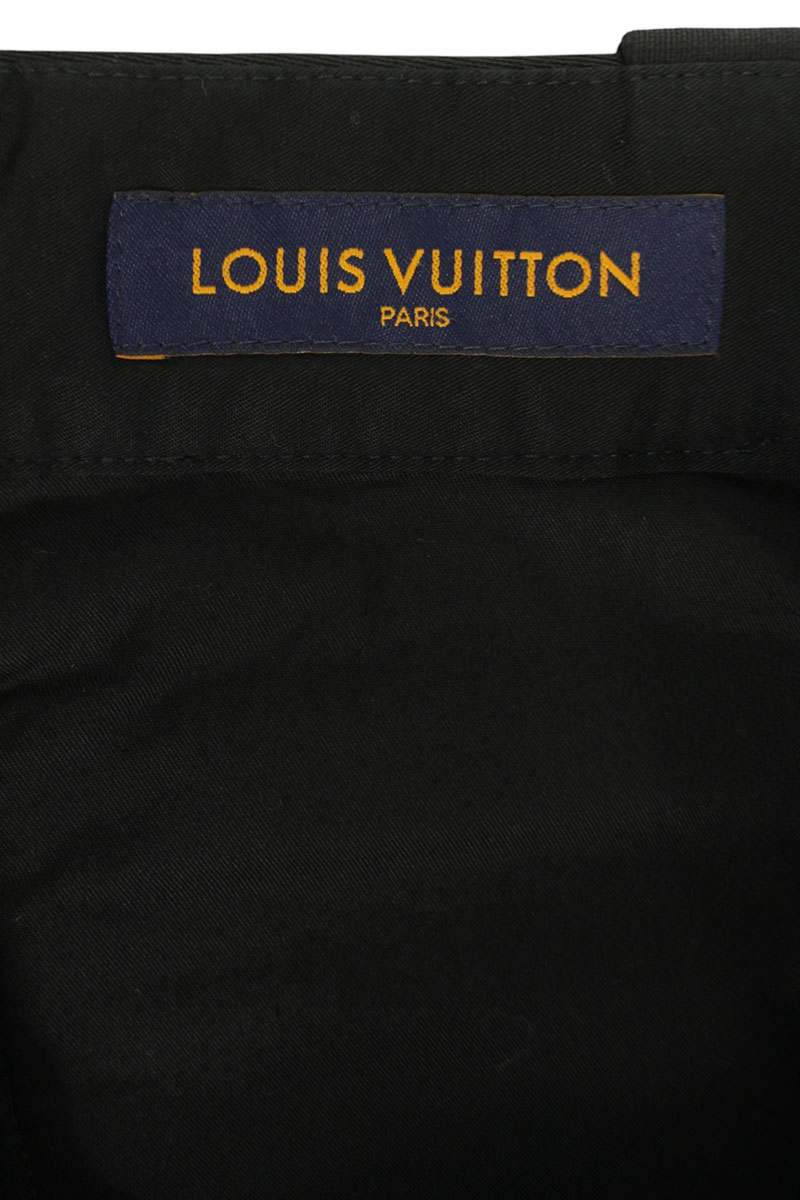 Louis Vuitton 23SS Logo Embroidered Long Pants Black Size 46