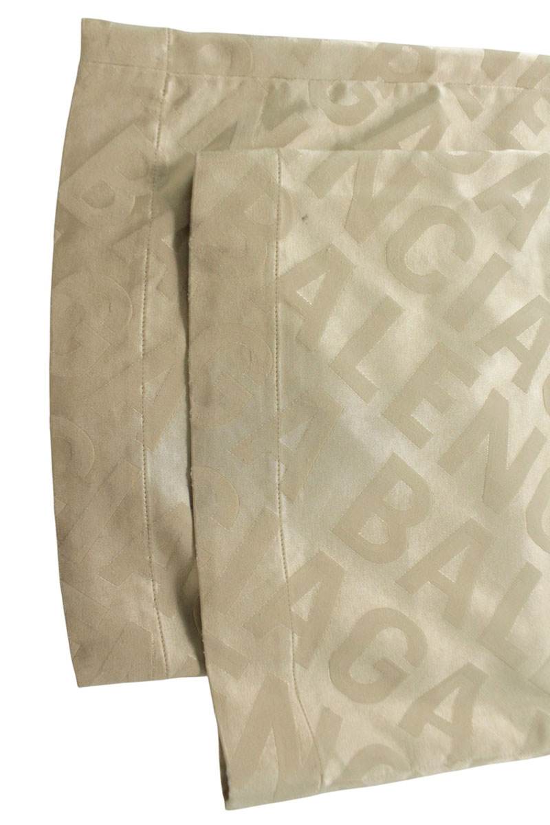 Balenciaga Logo All-Over Print Long Pants Beige Size 36