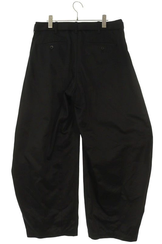 Sacai Cotton Wide Long Pants Black Size US 32