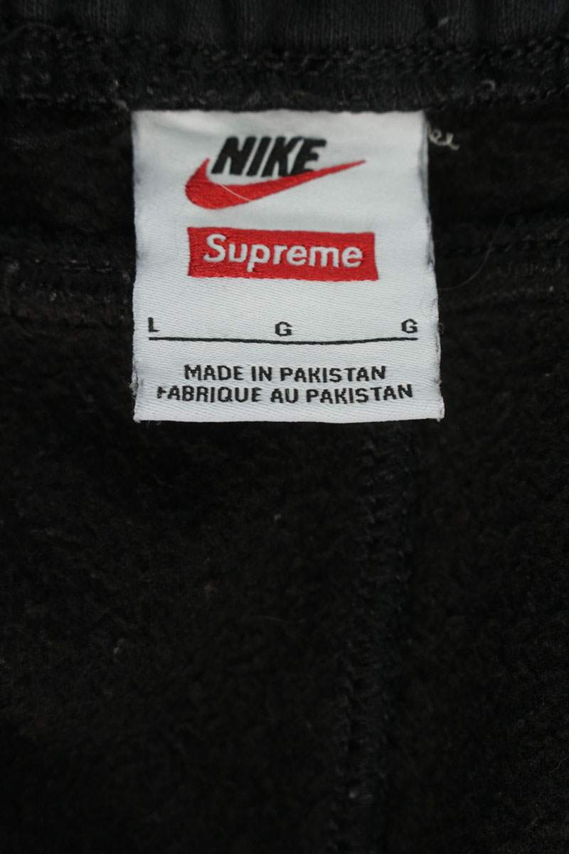 Supreme x Nike 25SS Logo Patchwork Long Pants Black Size L