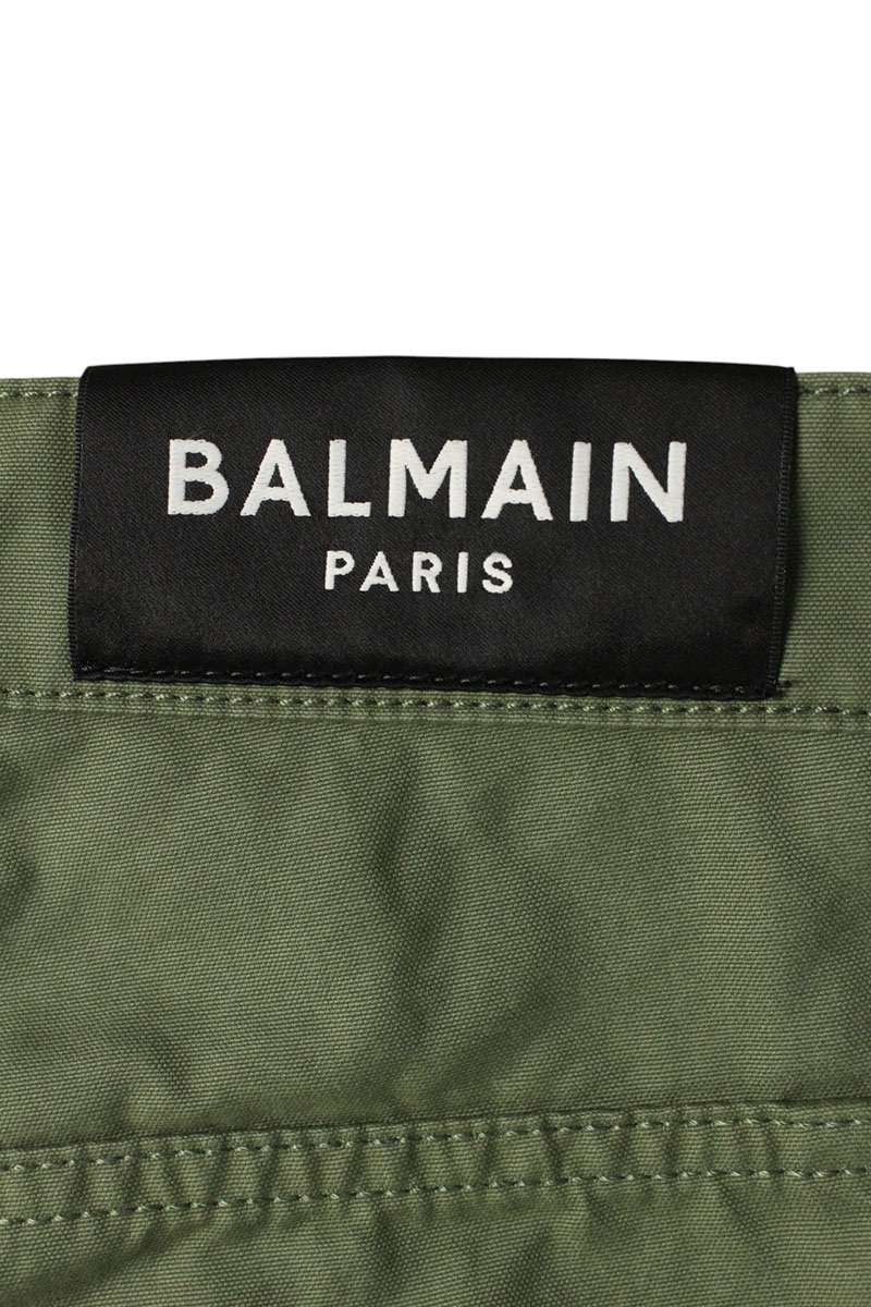 BALMAIN Cotton Cargo Pants Cargo Green Size 30