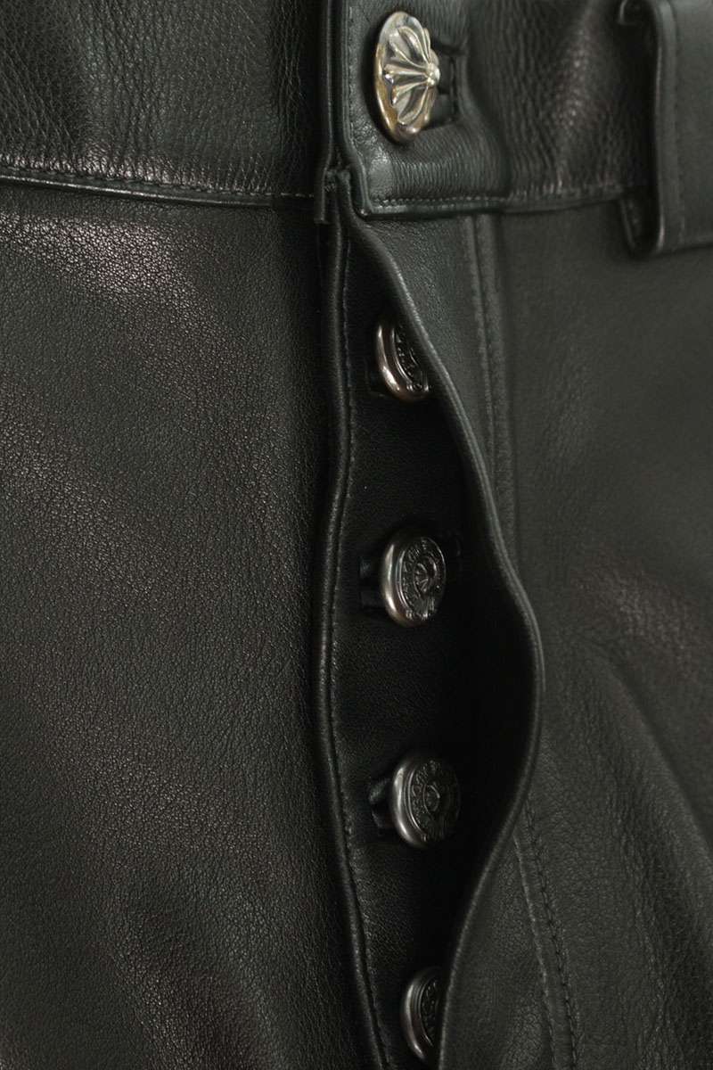 Chrome Hearts Double Knee Leather Carpenter Pants Size 30