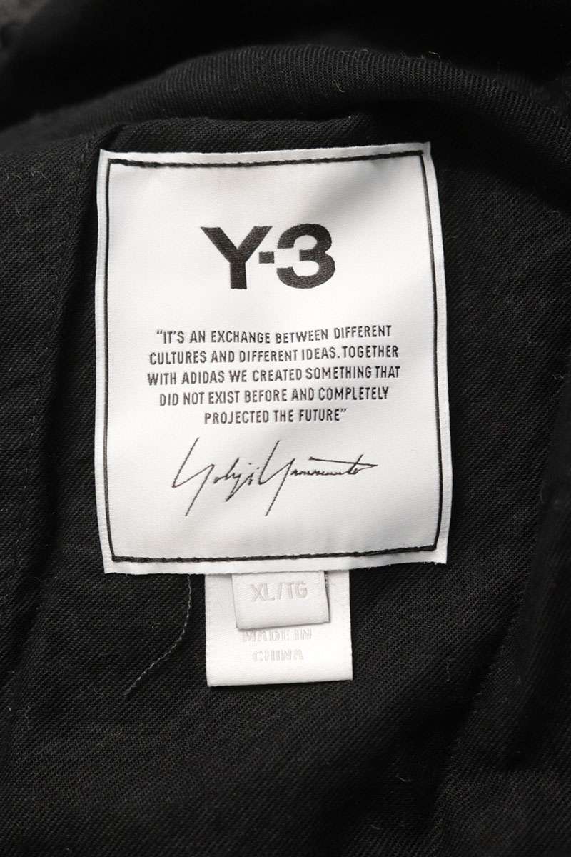 Y-3 Logo Print Drop Crotch Cargo Pants Gray Size 36