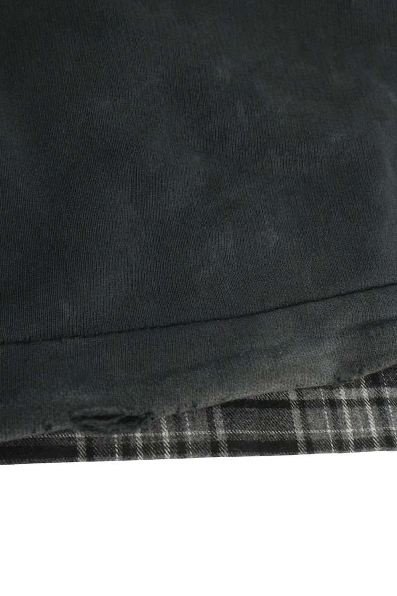 BALENCIAGA Check Pattern Panel Sweatpants Black Size 32