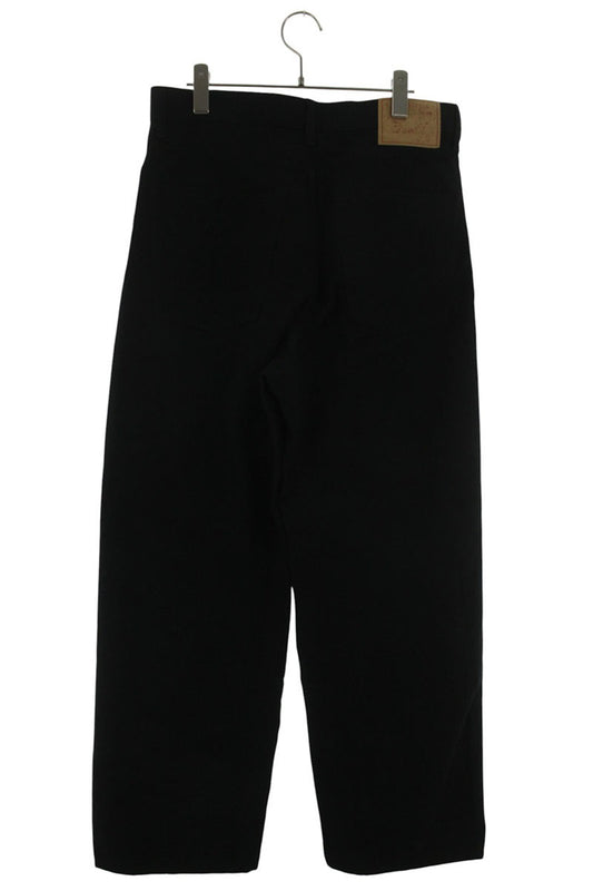 UNUSED Cotton Linen Glitter Wide Leg Pants Black Size 32