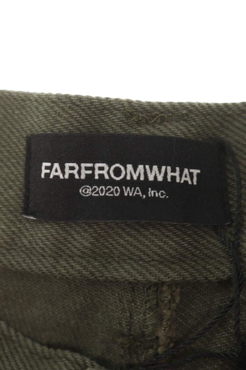 FAR FROM WHAT Double Waist Layered Pants Green Size 34