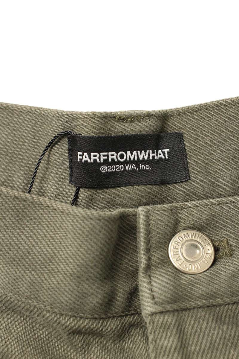 FAR FROM WHAT Double Waist Layered Pants Green Size 32
