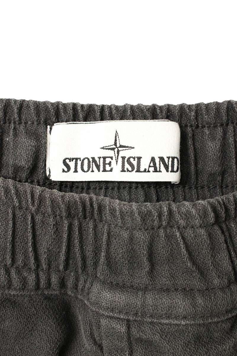 STONEISLAND Black Cotton Logo Patch Cargo Pants Size 31INCH